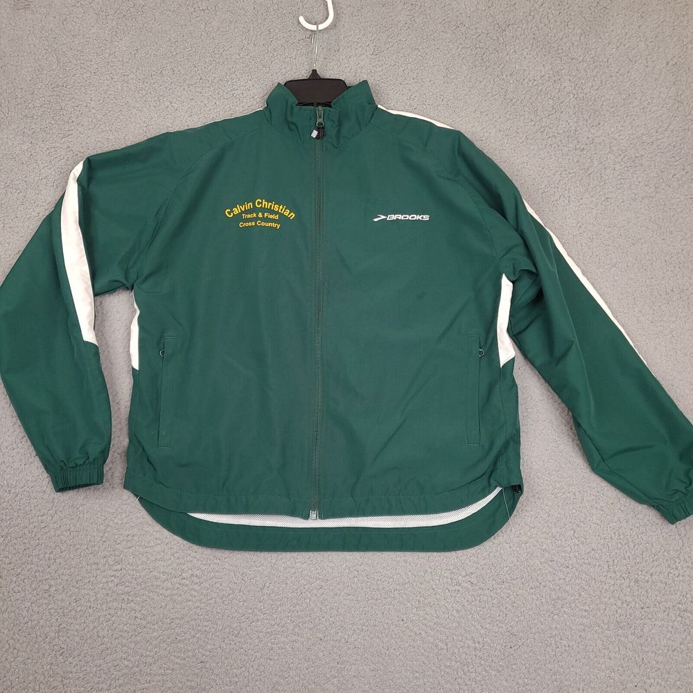 Brooks Windbreaker Youth‎ Medium Calvin Christian Track Field Cross Country